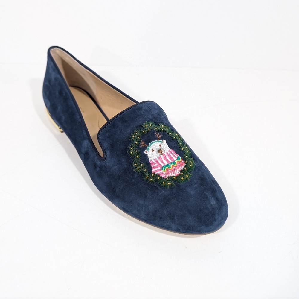 Talbots Ryan Loafer NEW sz 10 Women Slip on Flat Bear Christmas Holiday outfit - Picture 2 of 11
